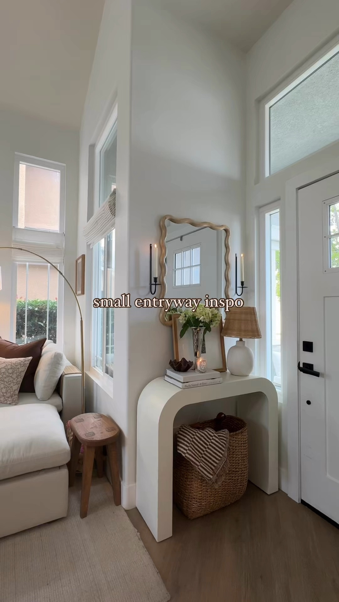 Small entryway inspo, living room decor, entryway decor, console table 

Exact basket is a few years old from Anthropologie but I’m looking at exchanging it with the one linked anyway since this tends to tip!

#LTKStyleTip #LTKFindsUnder50 #LTKHome