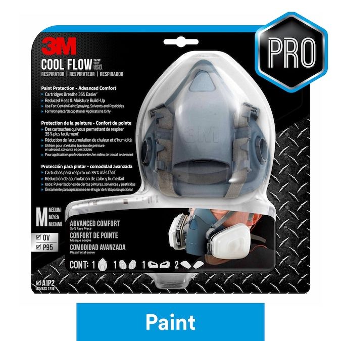 3M Reusable P95 Painting Valved Safety Mask Lowes.com | Lowe's