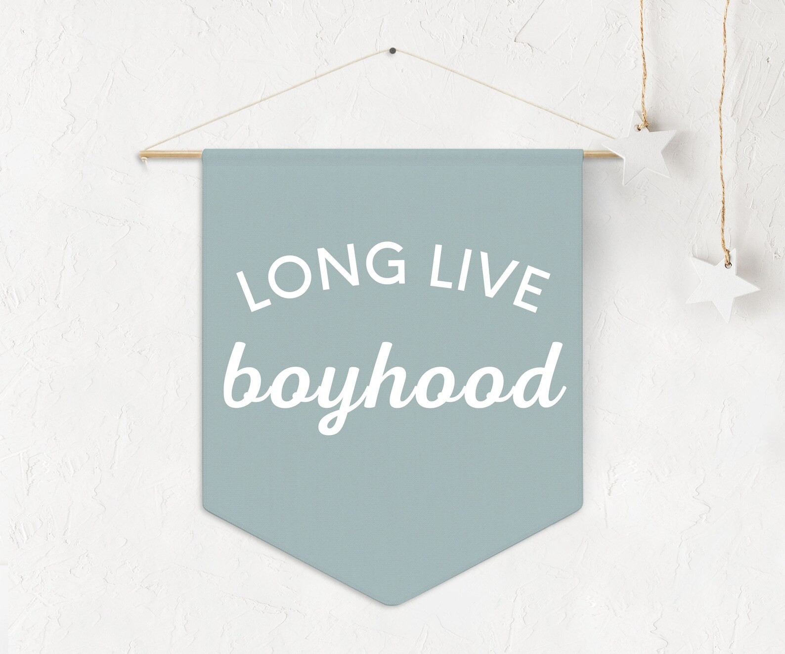 Long Live Boyhood Pennant Style Banner, Boys Room Decor Pennant Flag Wall Art Banner, Kids Room D... | Etsy (US)