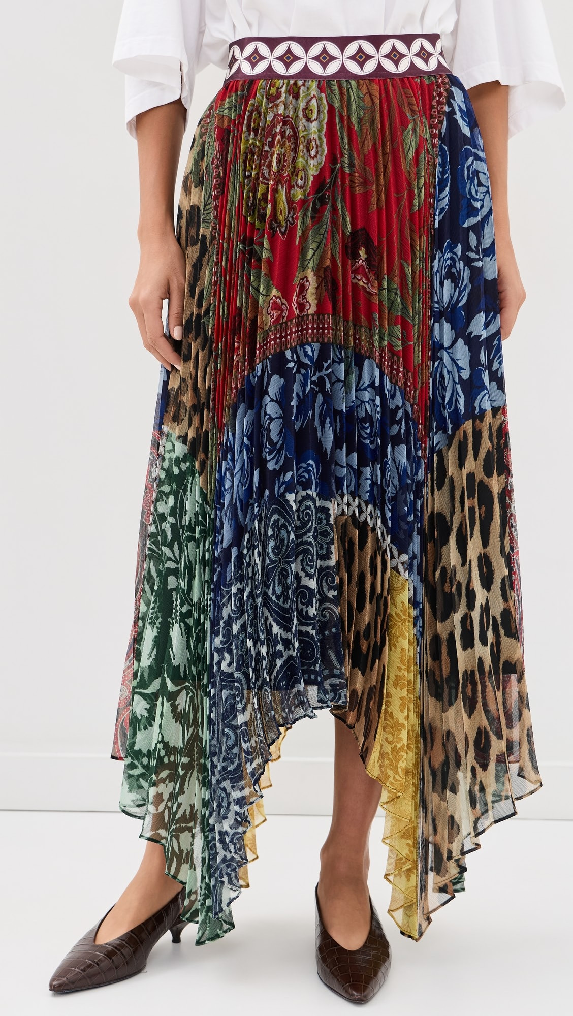 ALICE + OLIVIA Katz Handkerchief Hem Midi Skirt | Shopbop | Shopbop