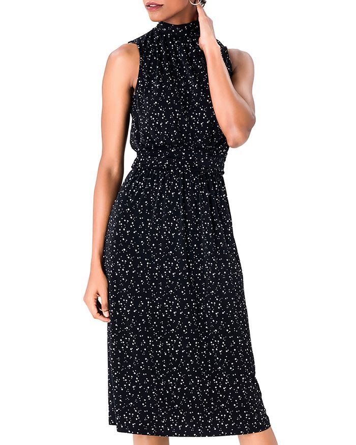 Aria Sleeveless Printed Mock-Neck Dress | Bloomingdale's (US)