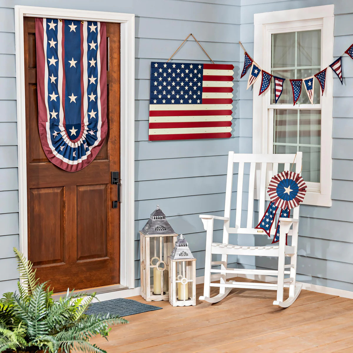 Patriotic Vertical Bunting Banner | Plow & Hearth