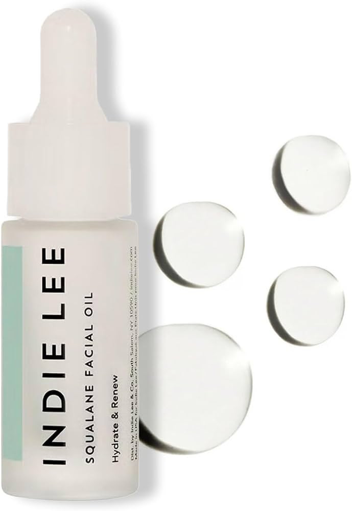 Indie Lee 100% Squalane Oil - Daily Face Oil & Hydrating Moisturizer for Dry Skin, Fine Lines and... | Amazon (US)