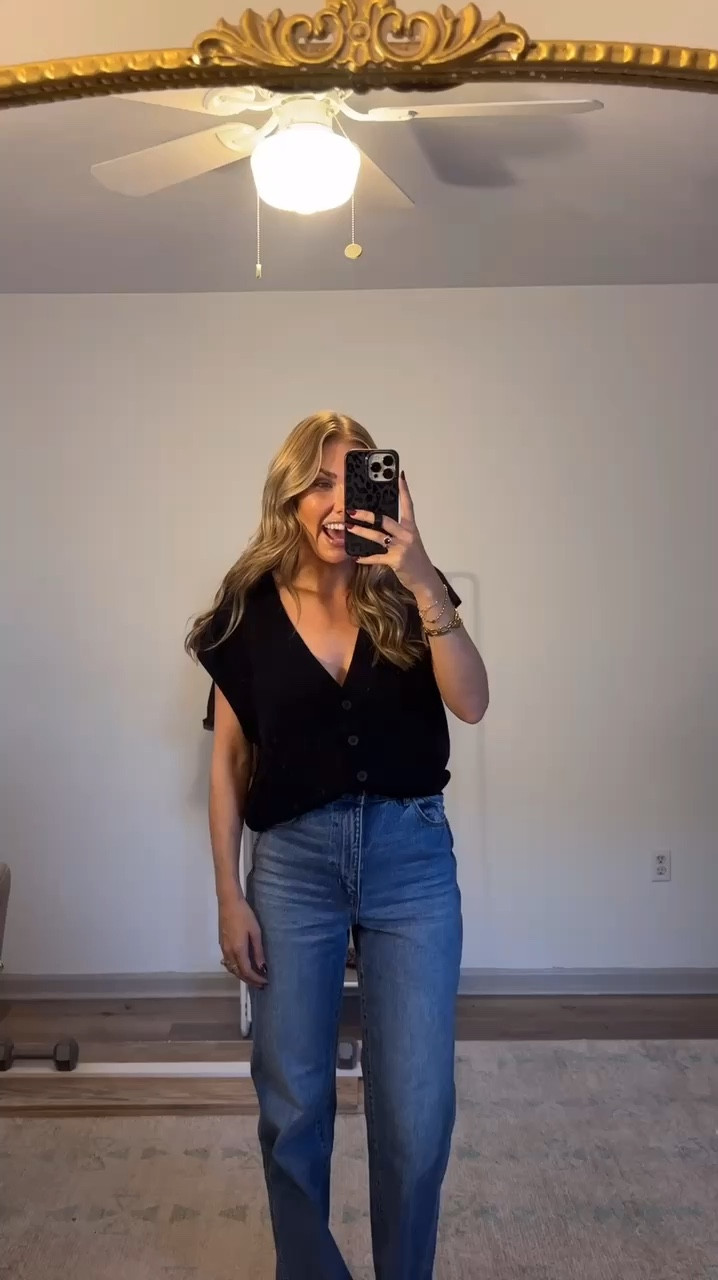 Such a cute top! 

Sweater Vest 
Sweater 
Fall Outfit 
Date Night Outfit 
Moreewithmo 

#LTKWorkwear #LTKFindsUnder100 #LTKSeasonal