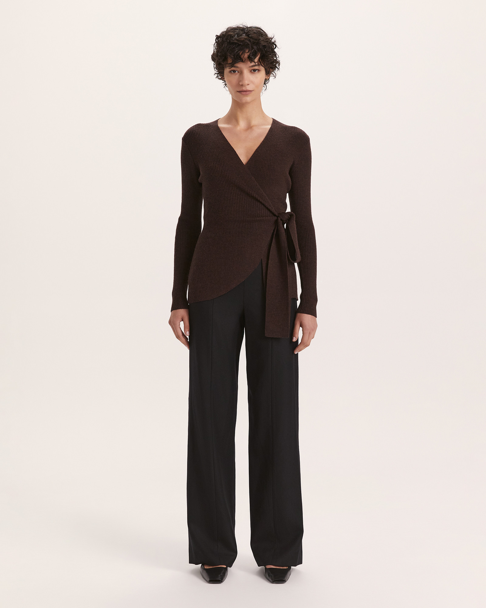 Elle Wrap Knit Top | SABA (Australia)