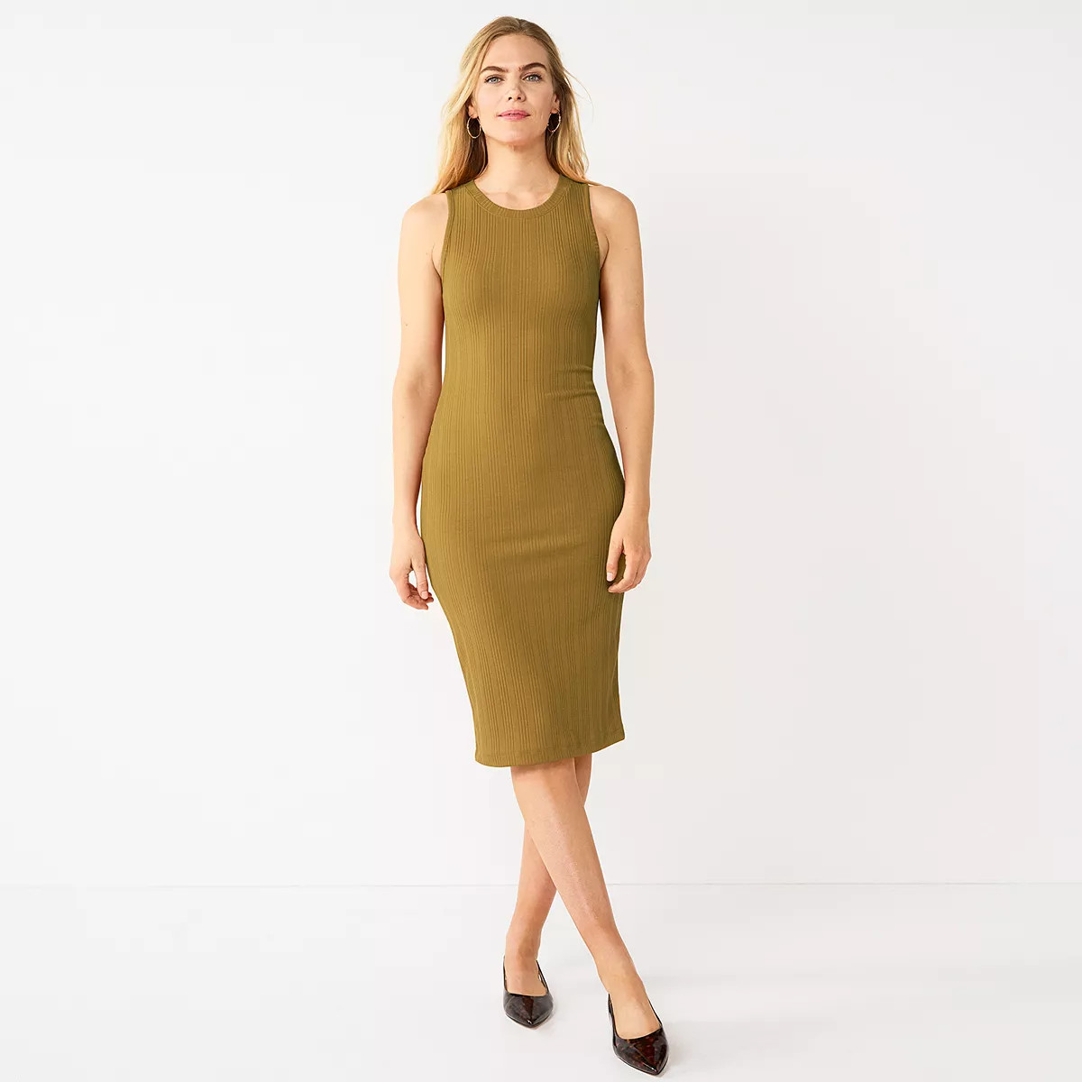 Women's Nine West Ribbed Tank Dress | Kohl's