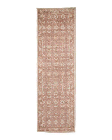 3X8 Wool Tuscany Neeman Floral Hand Knotted Runner | TJ Maxx