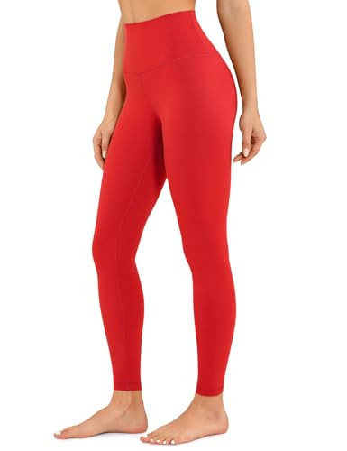 CRZ YOGA Air Feeling High Waisted Leggings for Women 28'' - Warm Thick Workout Leggings Buttery Soft Yoga Pants Lounge Deep Red X-Small | Amazon (US)