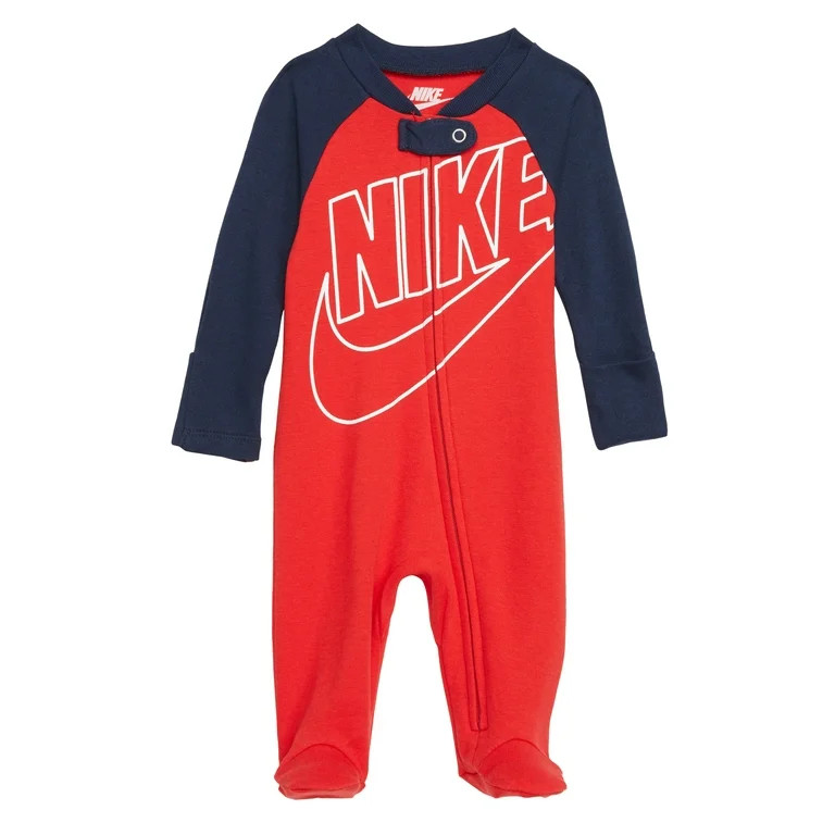 Baby Boys One-Pieces Raglan Long Sleeve Logo Print 6 Months | Walmart (US)