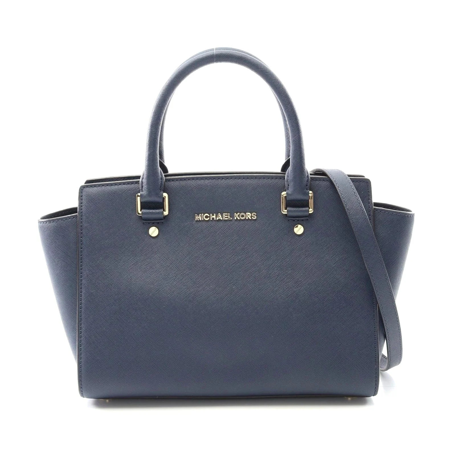 Michael Kors Selma Medium Satchel Leather Handbag | Shop Simon