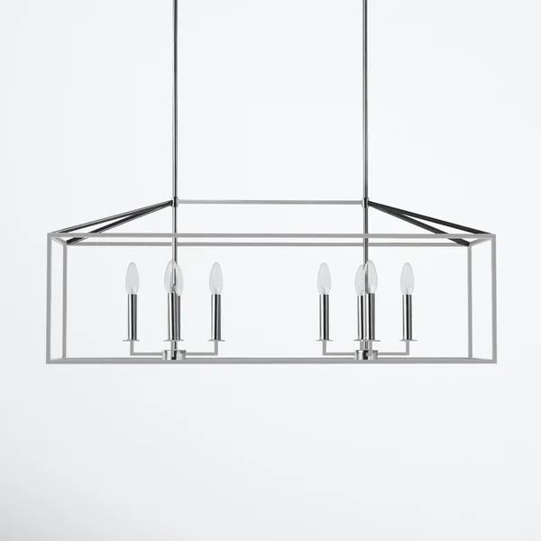 Ellis 8 - Light Dimmable Kitchen Island Square / Rectangle Chandelier | Wayfair North America