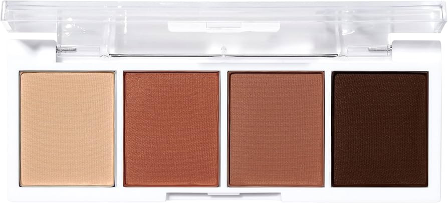 e.l.f. Bite-Size Eyeshadow, Ultra-Pigmented Eye Makeup Quad, 4 Matte & Shimmer Shades, Creamy & Blendable Powder, I Love You A Latte, 0.12 Oz | Amazon (US)