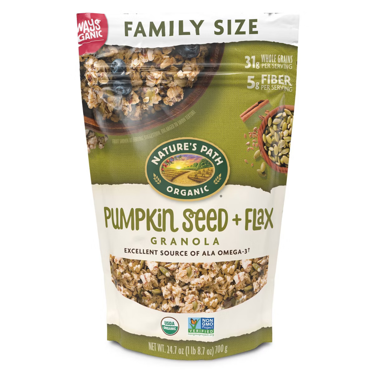 Nature's Path Pumpkin Seed + Flax Granola – 24.7oz | Target