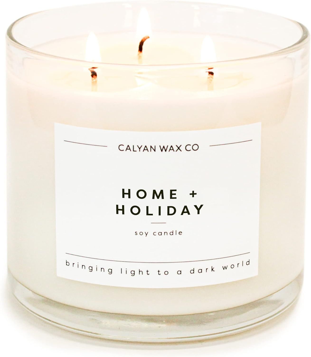 Calyan Wax Soy Wax Candle, Home & Holiday, 3 Wick Scented Candle for The Home | Premium Candle wi... | Amazon (US)