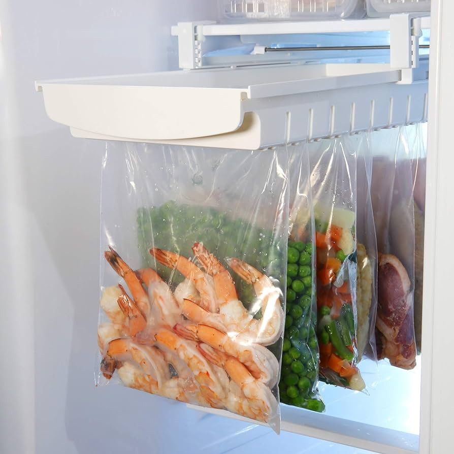 Zipper Bag Organizer for Fridge Freezer Refrigerator - Best Solution to Clean and Organize Zipper... | Amazon (US)