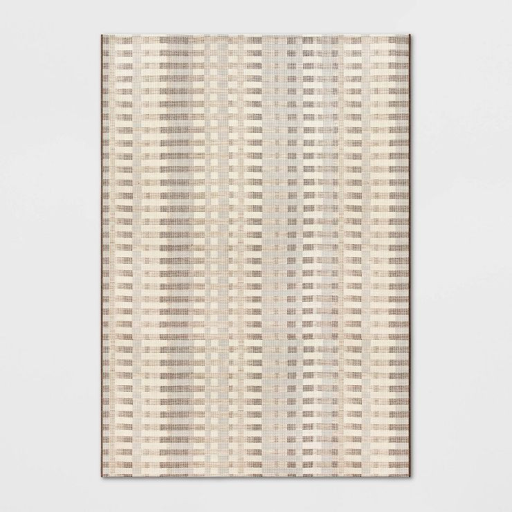Beachside Grid Outdoor Rug Naturals – Threshold™ designed with Studio McGee | Target