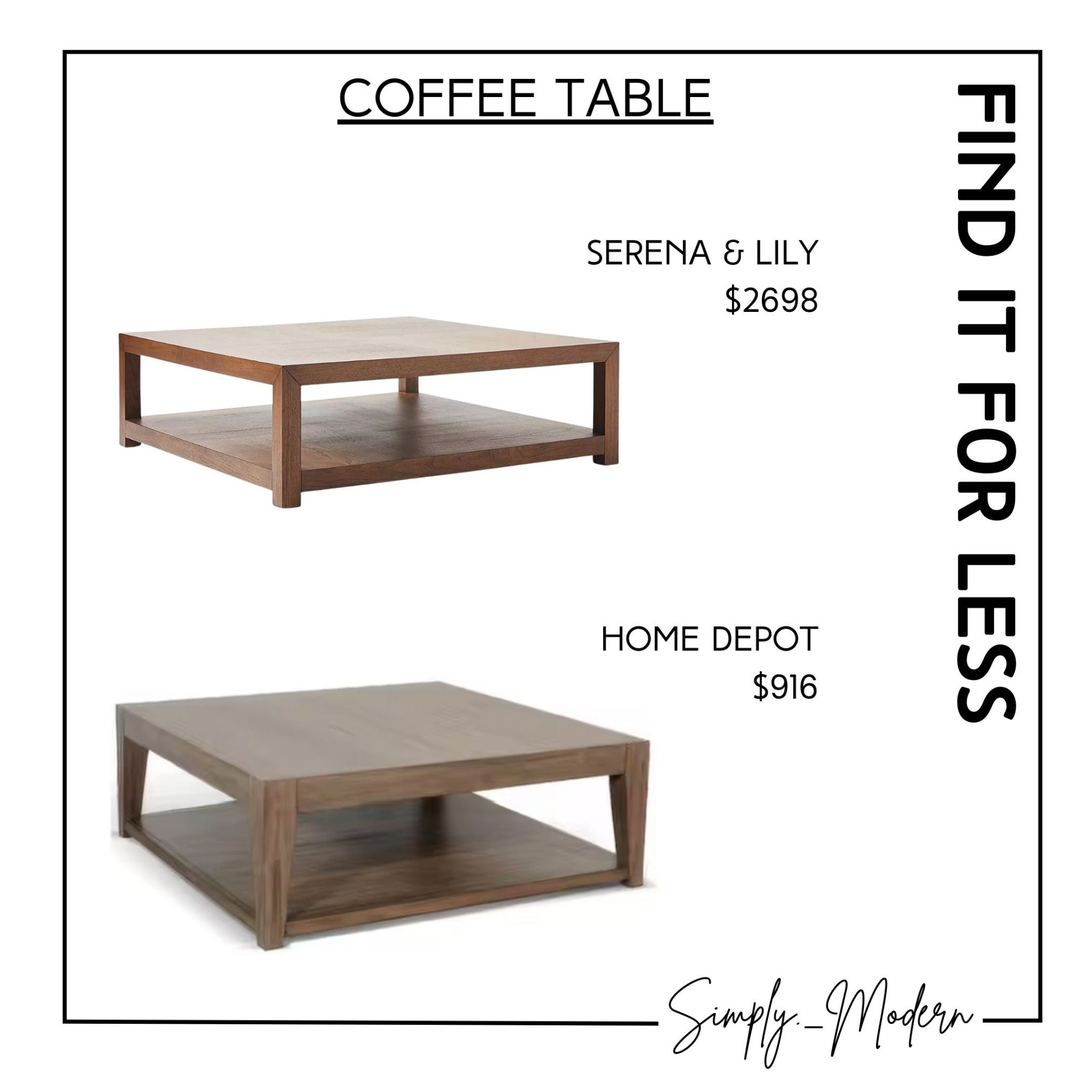 Find it for less- coffee table

#LTKHome