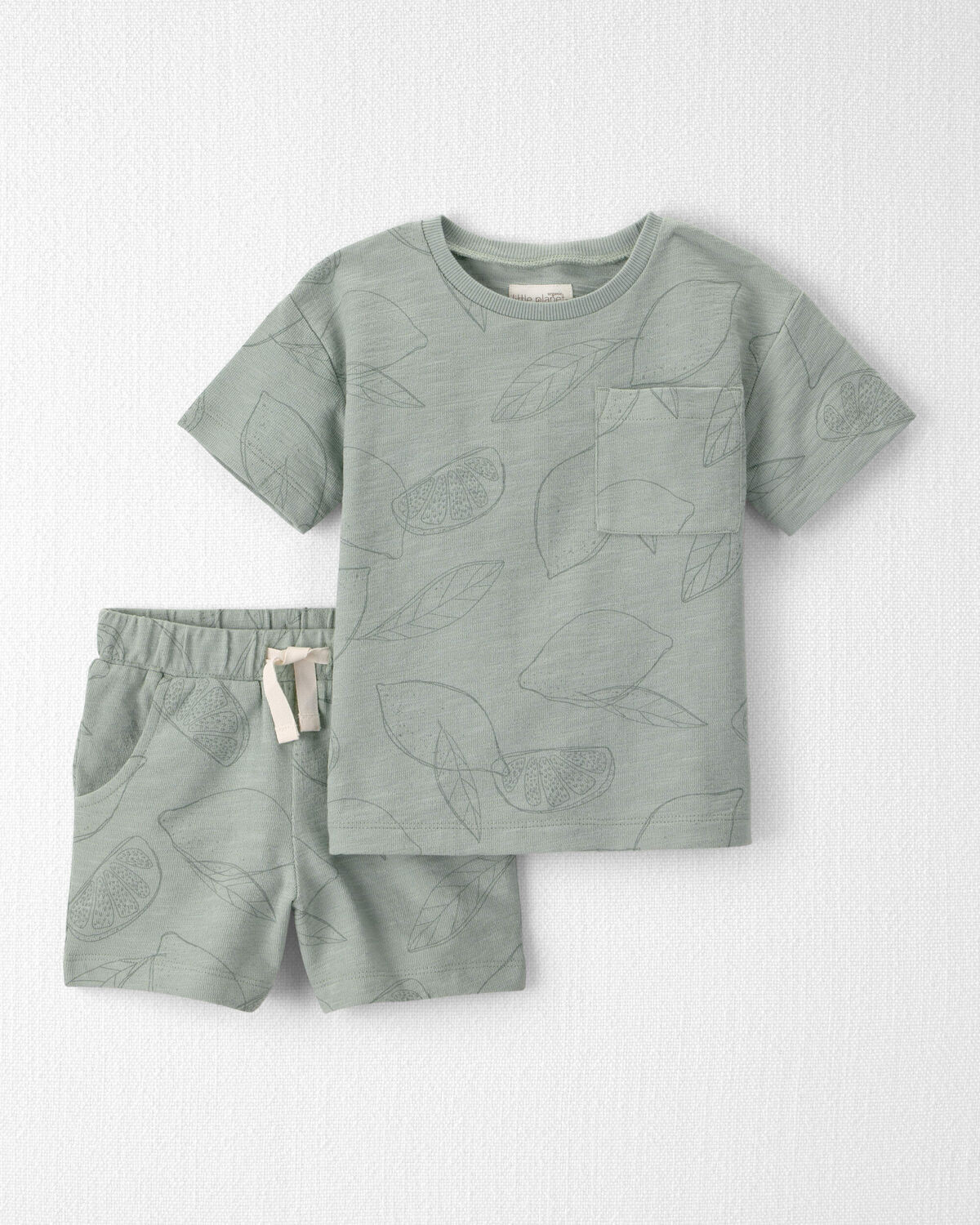 Toddler Boy 2-Piece Top & Short Set Made with Organic Cotton in Sienna Breeze - Little Planet | C... | Carter's Inc