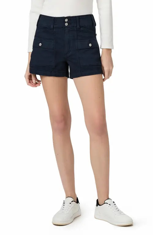 PAIGE Olivia Cargo Denim Shorts in Vnvyseascp at Nordstrom, Size 23 | Nordstrom
