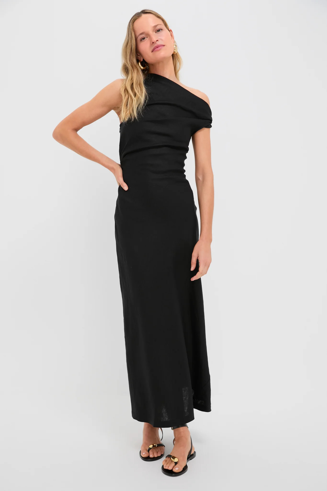 Black Suis Midi Dress | Tuckernuck (US)