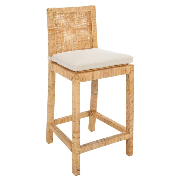 Adriana Solid Wood 23.62'' Counter Stool | Wayfair North America