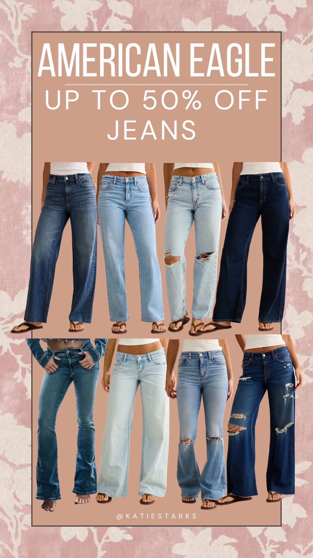 Up to 50% off women’s jeans at American Eagle right now!

#LTKSaleAlert #LTKootd #LTKgrwm