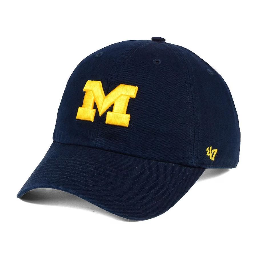 Michigan Wolverines '47 Primary Logo Clean Up Adjustable Hat - Navy | Lids