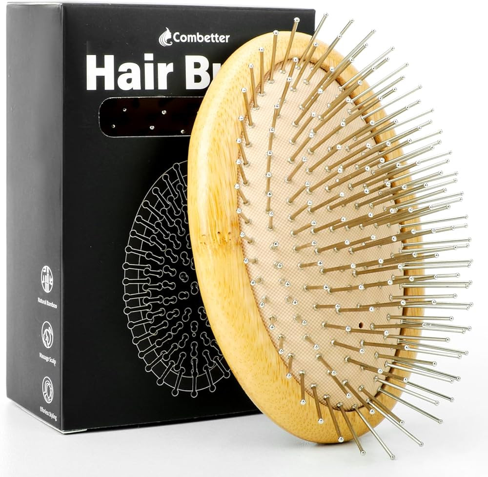 Metal Hair Brush for Hair Growth(No Handle Design) Combetter, Natural Wood Brush, Mini Hair Scalp... | Amazon (US)