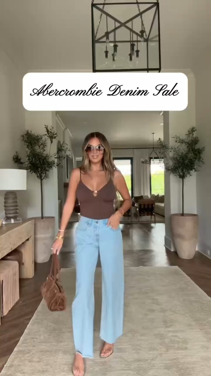 more A&f denim sale picks 🤍wearing a small in tops and size 27 regular jeans! up to 40% off + an extra 15% off with code DENIMAF! 

 

#LTKSaleAlert