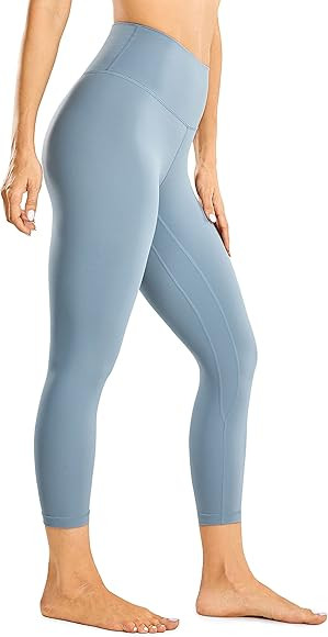 CRZ YOGA Womens Brushed Naked Feeling Workout Capri Leggings 17" / 21"- High Waisted Gym Compress... | Amazon (US)