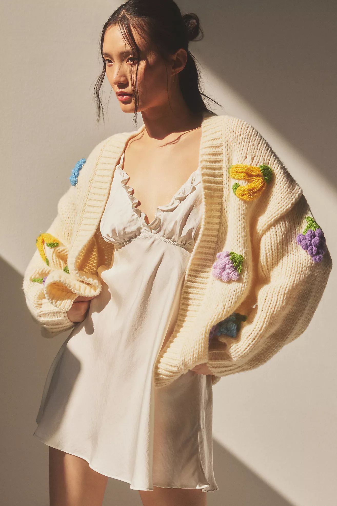 Pernille Rosenkilde Fruit Icon Knit Cardigan Sweater | Anthropologie (US)