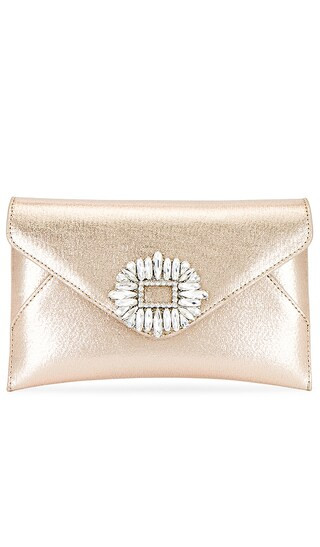 Antonia Envelope Clutch in Champagne | Revolve Clothing (Global)