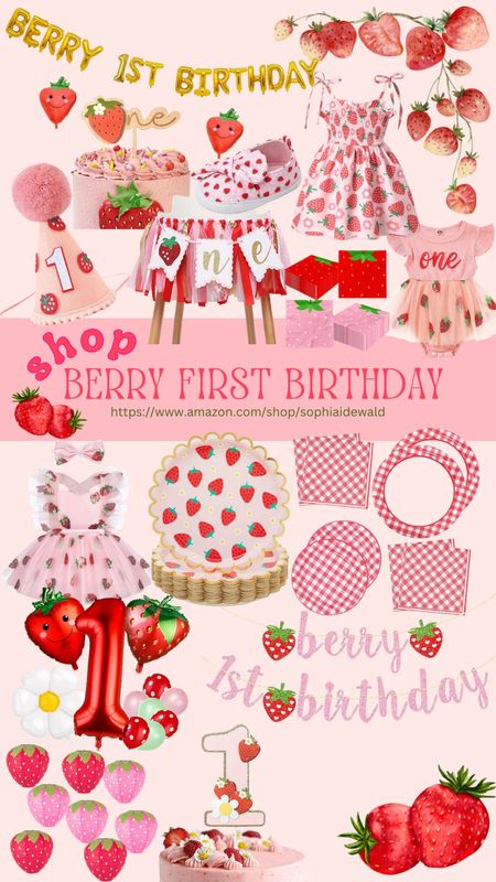 Berry first birthday party decor // berry first birthday party theme, first birthday party 

#LTKsalealert #LTKbaby #LTKparties