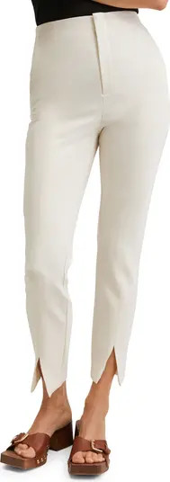 MANGO High Waist Straight Leg Trousers | Nordstrom | Nordstrom