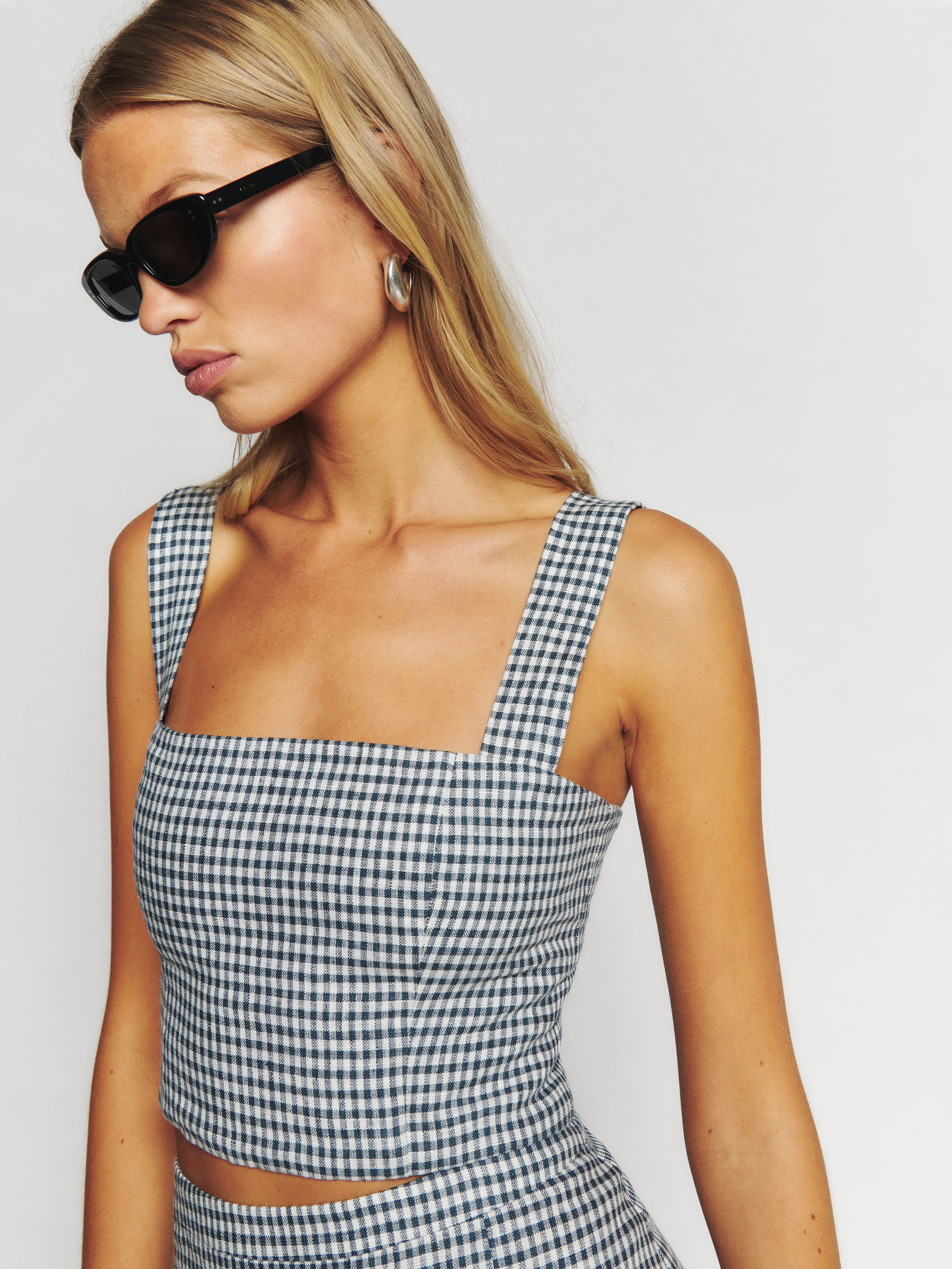 Vio Linen Top | Reformation (Global)