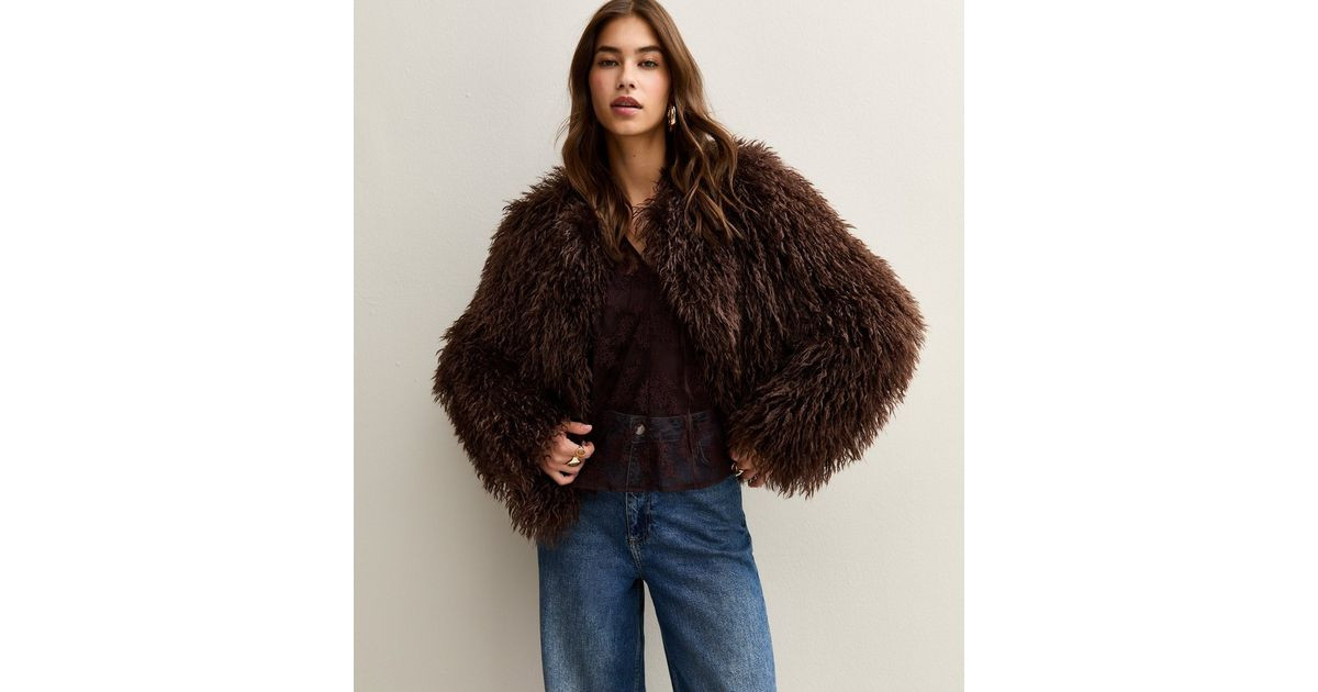 Brown Faux Fur Coat | New Look | New Look (UK)