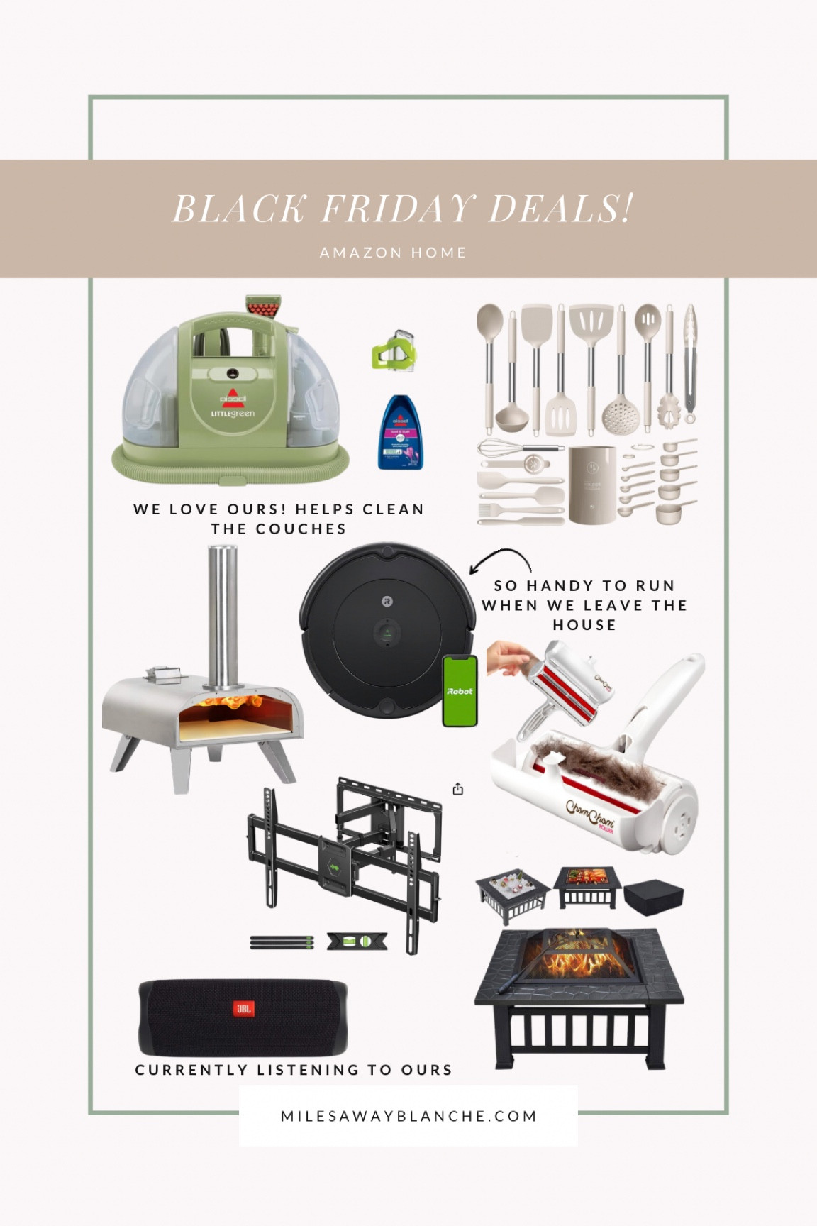 Amazon home deals! Our cleaner, Bluetooth speaker & the iRobot that we use every day!! 

#LTKCyberWeek #LTKHoliday #LTKsalealert