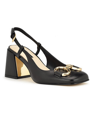 Nine West Women's Cast Block Heel Square Toe Dress Pumps - Macy's | Macy's