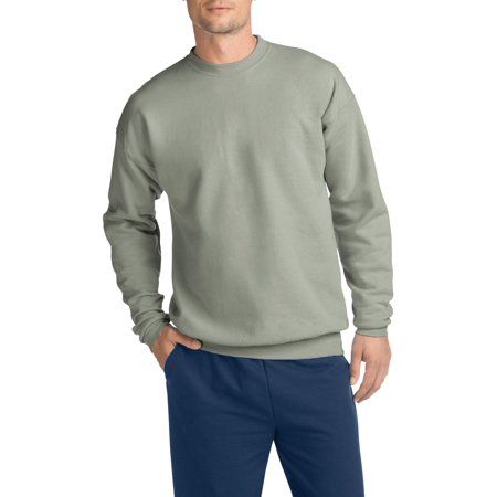 Men's Ecosmart Medium Weight Fleece Crew Neck Sweatshirt | Walmart (US)