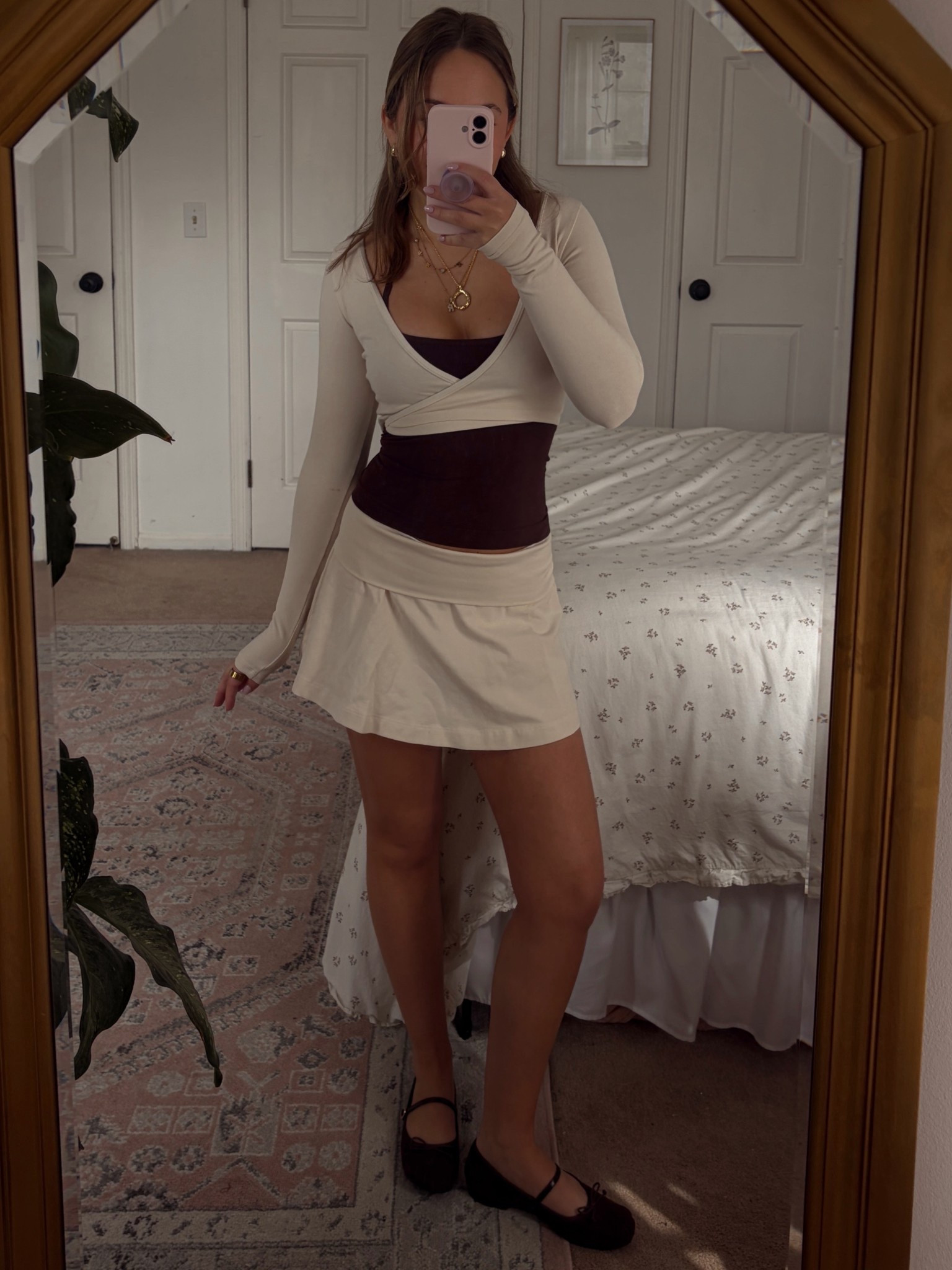 brown halter top is brown