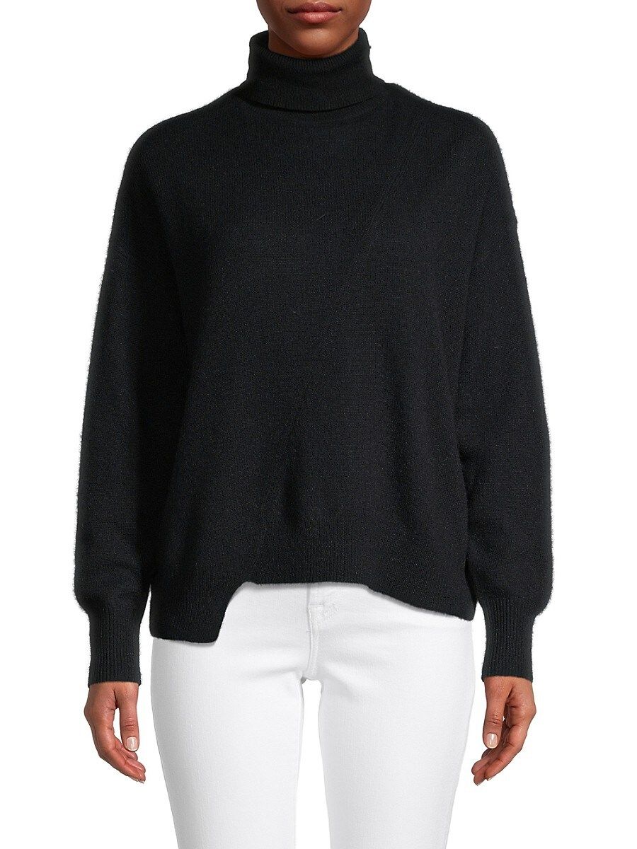 360 Cashmere Women's Christine Cashmere Turtleneck Sweater - Black - Size M | Saks Fifth Avenue OFF 5TH