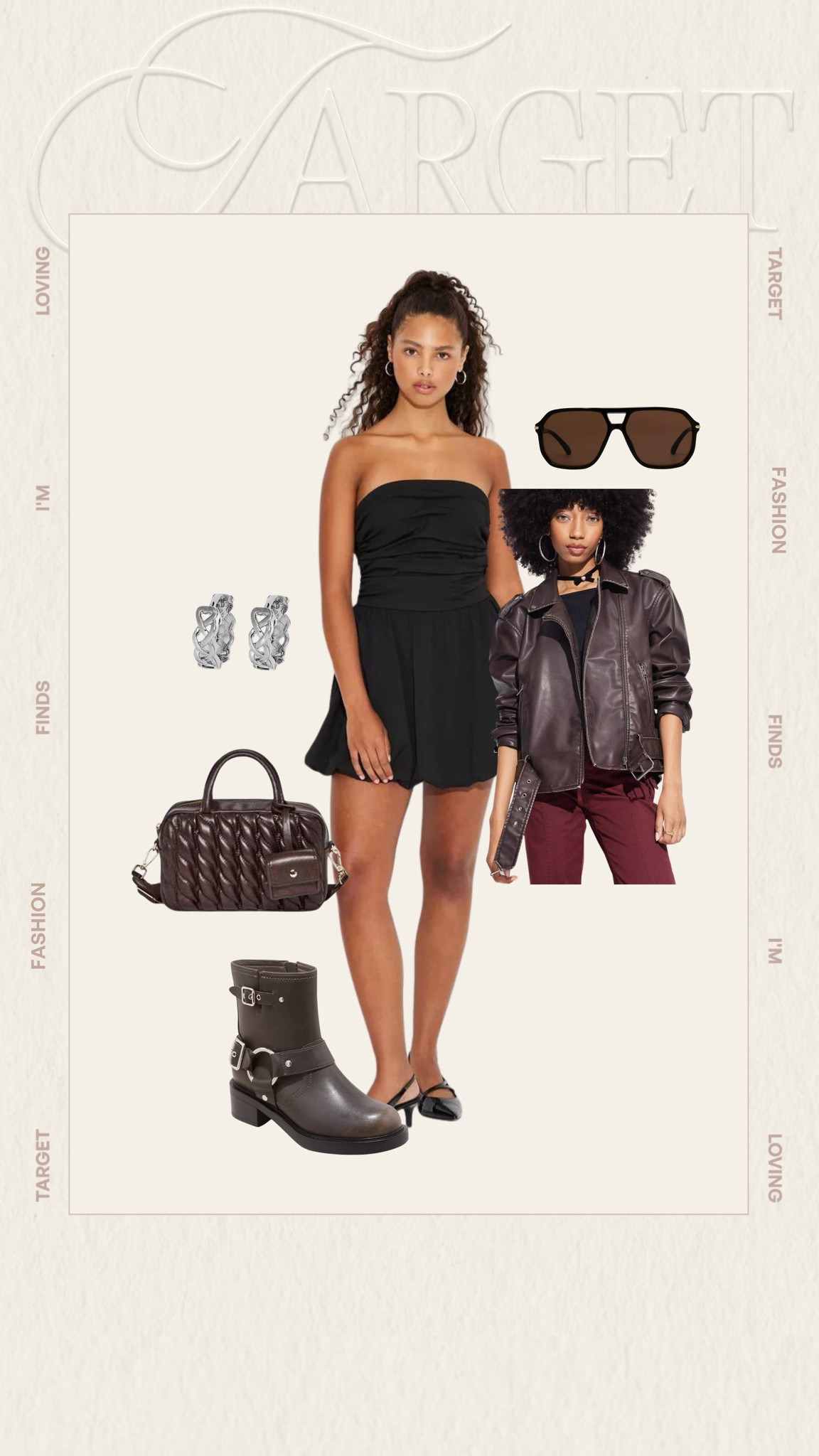 Target fall drop is so good🤎✨ I got a big haul recently and here’s how I would style #target #fall #leatherjacket 