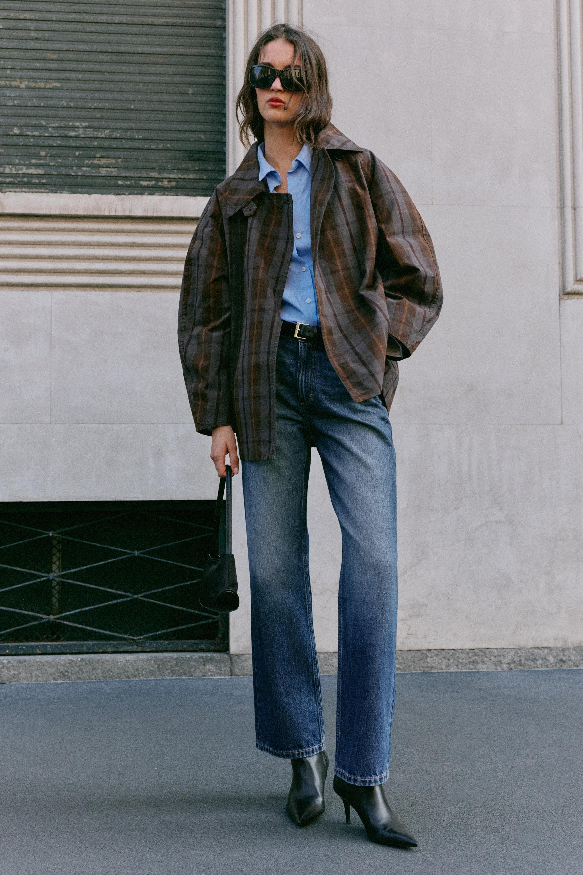 PLAID BELTED TRENCH COAT | Zara US