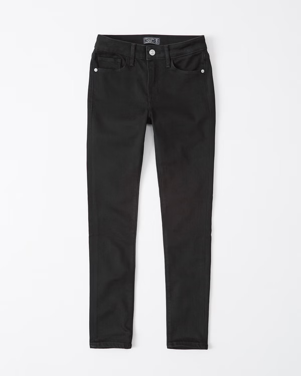 Mid Rise Super Skinny Ankle Jeans | Abercrombie & Fitch (US)