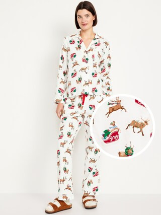 Flannel Pajama Set for Women | Old Navy (CA)