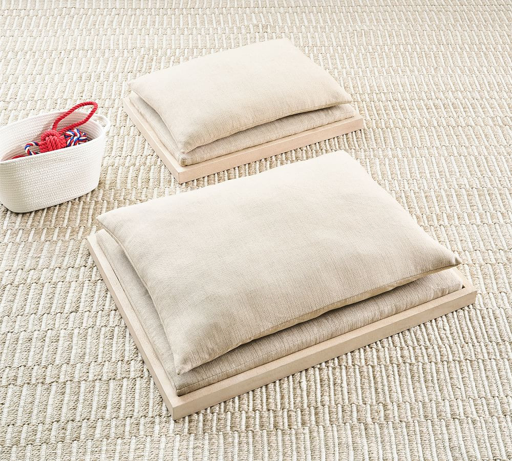 Cayman Raised Wooden Base Pet Bed | Pottery Barn (US)