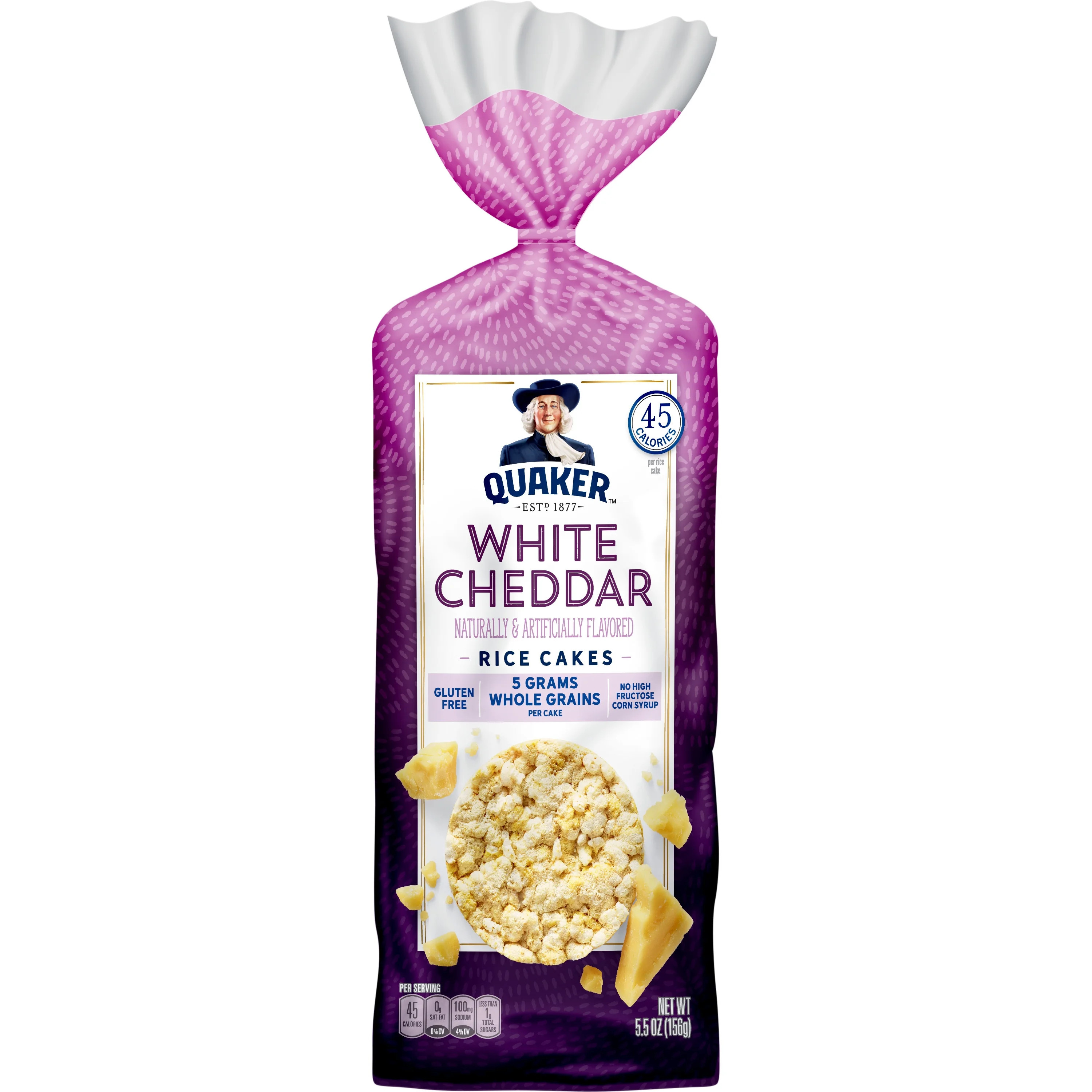Quaker Rice Cakes, White Cheddar, 5.5 oz Bag | Walmart (US)