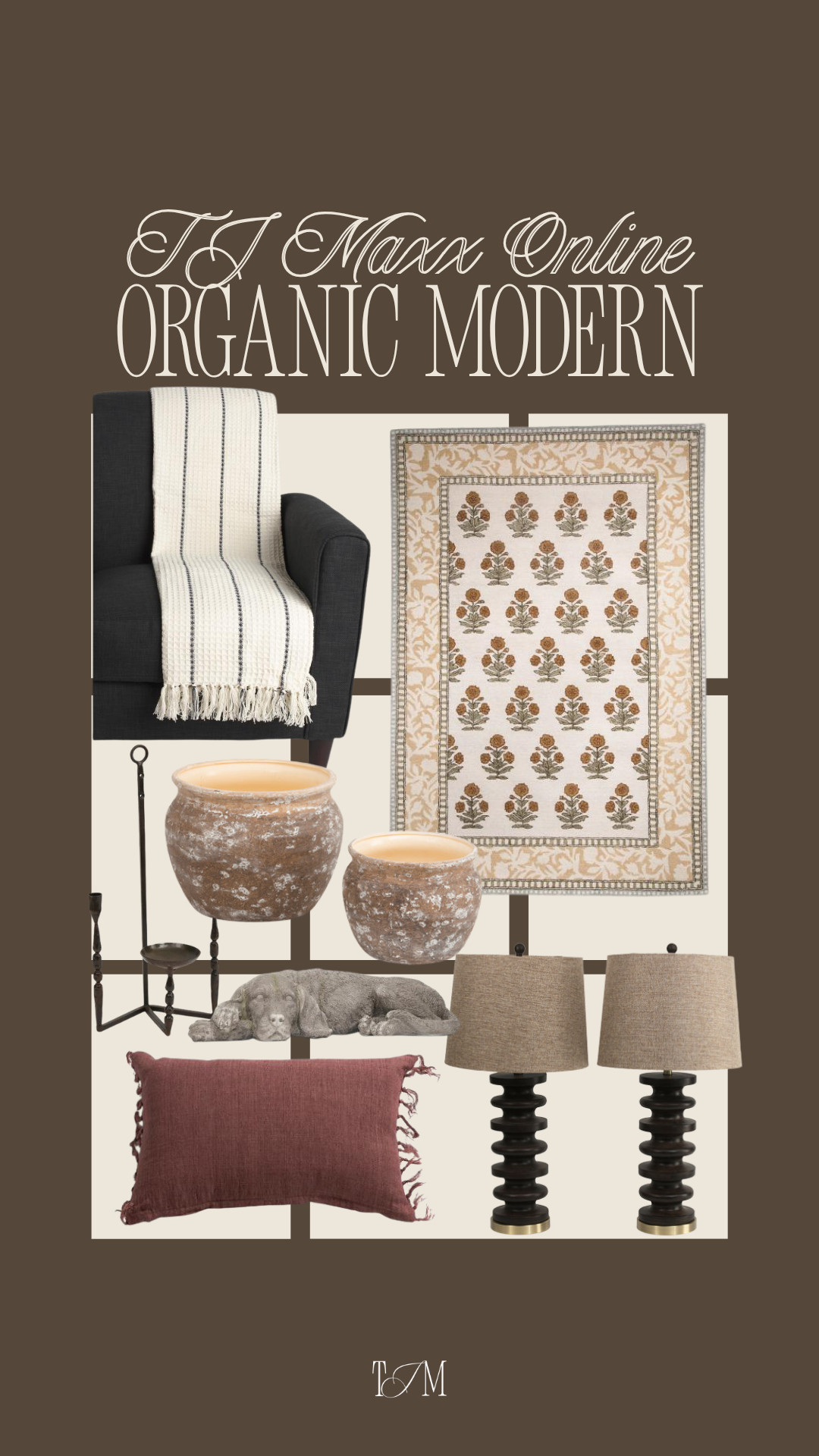 TJ Maxx online home finds have been so good lately if you love that organic modern look with rich neutrals, cozy textures, vintage inspired accents, and elevated pieces that make your home feel warm but still curated!! wedding guest dress summer, summer outfits, country concert outfits, summer dresses, graduation guest outfits, date night outfits, memorial day outfit, plus size fashion, business casual workwear, vacation outfits beach, tj maxx home, organic modern home, neutral home decor, cozy home finds, designer inspired decor, tj maxx online finds
 

 #LTKSeasonal #LTKHome