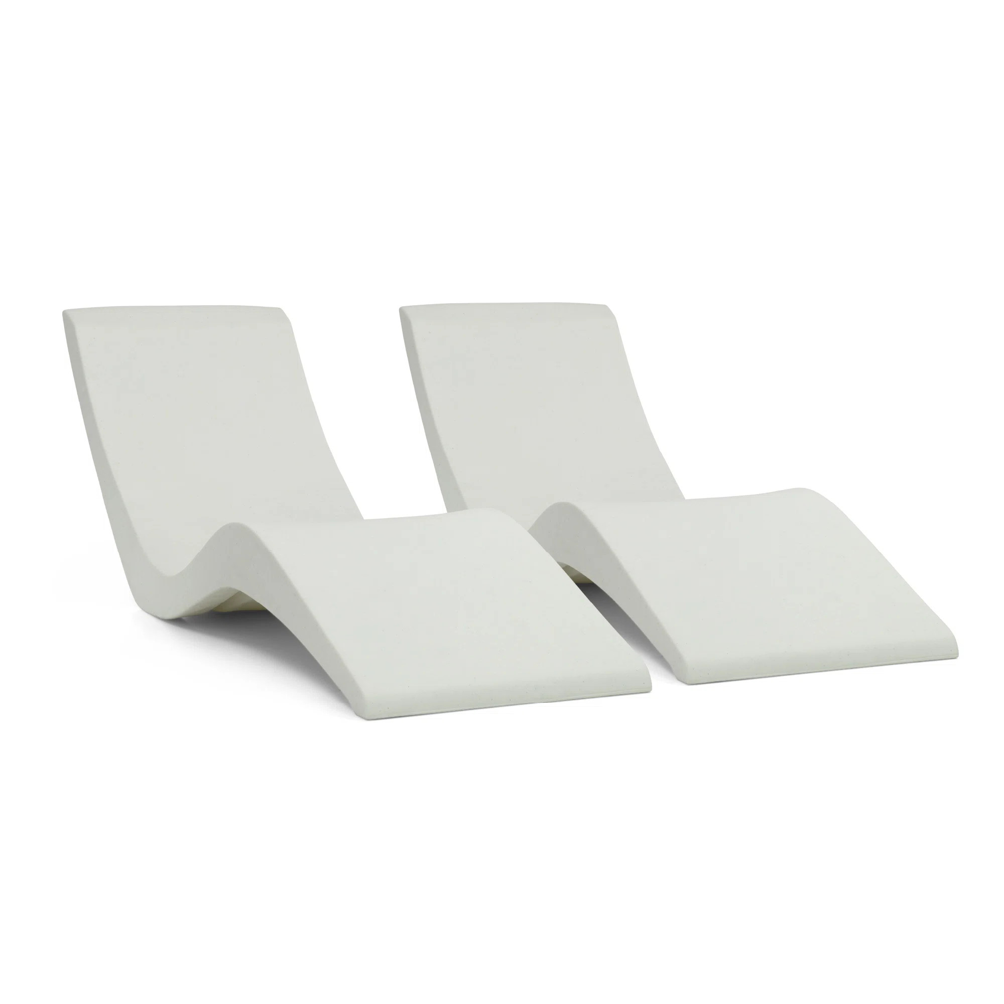 In-pool Chaise Lounger for 0-9 In. of Water (Set of 2) | Wayfair North America