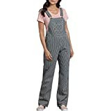Dickies Women's Bib Overall, Rinsed Hickory Stripe, Small | Amazon (US)